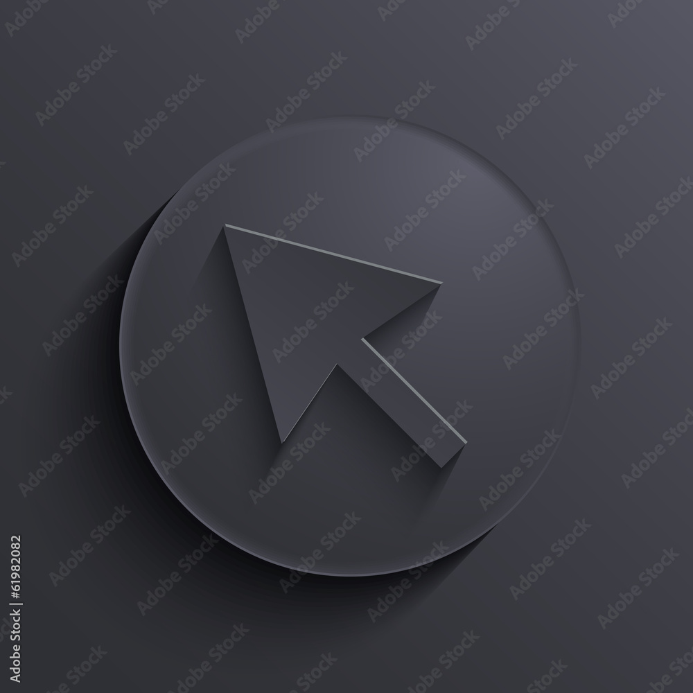 Vector modern dark circle icon. Eps10 Vector modern dark circle icon. Eps10
