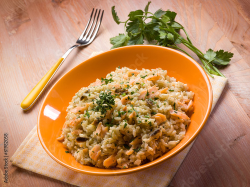 risotto with smoked salmon