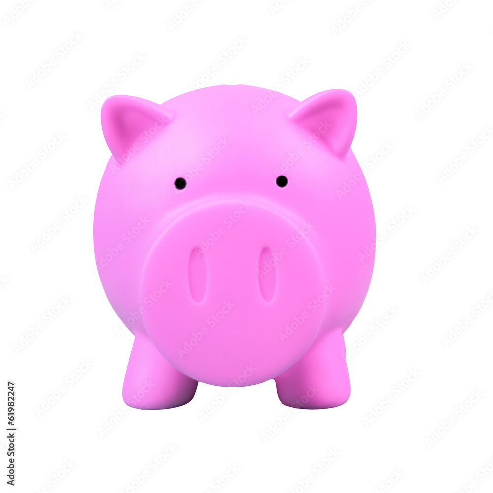 Piggy bank on white background Piggy bank on white background