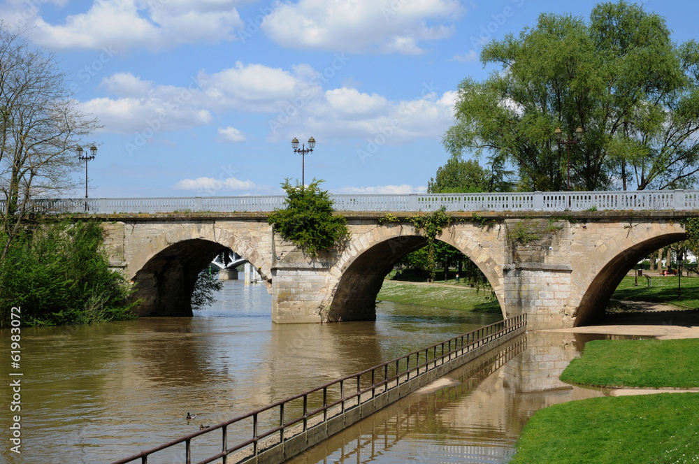 France, the picturesque city of Poissy