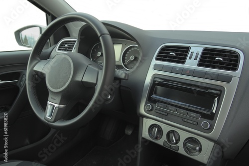 Interior of modern new car
