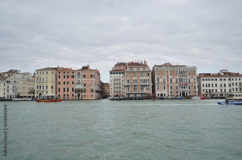 Embankment of Giudecca Island in Venice.