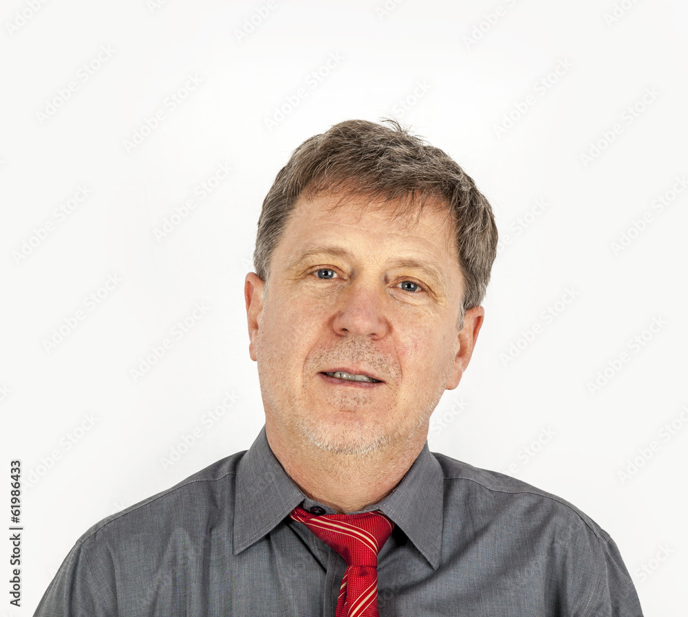 portrait of handsome business man with red tie portrait of handsome business man with red tie