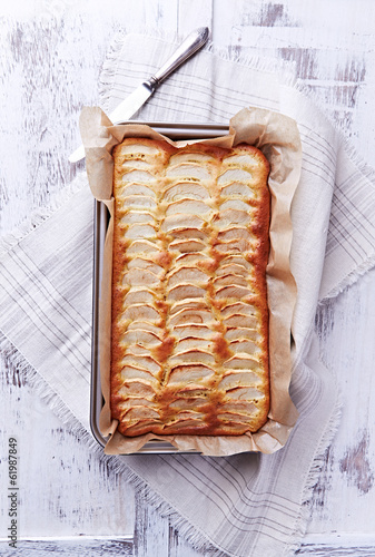 Fotografie Homemade Fat-Free Apple Cake