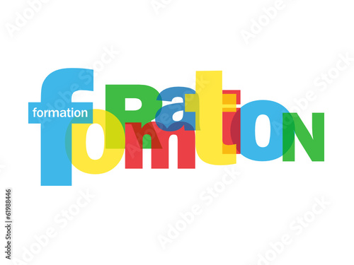 Mosaïque de Lettres "FORMATION" (études diplômes éducation cv)