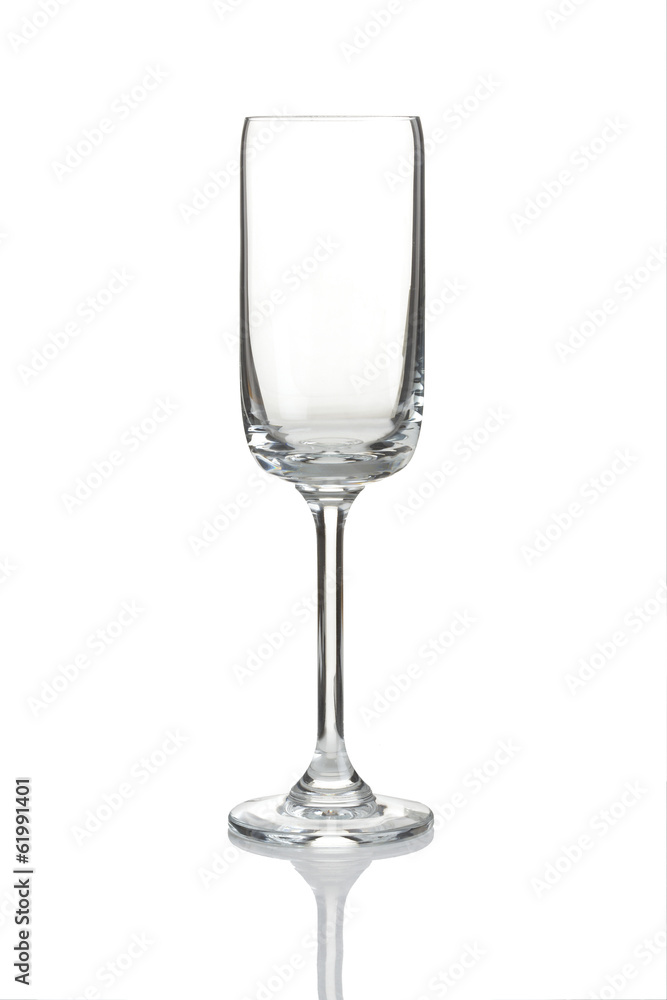 wine glass on white table
