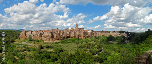 Фотография Panorama of Pitigliano in Italy
