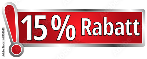 15 Prozent Rabatt