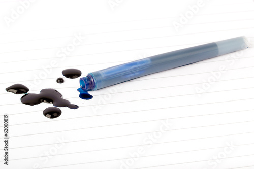 Ink stain with filling