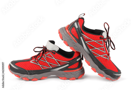 Cuadro en lienzo Red running sport shoes