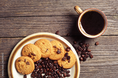 Cup of coffee and cookies © Sasajo