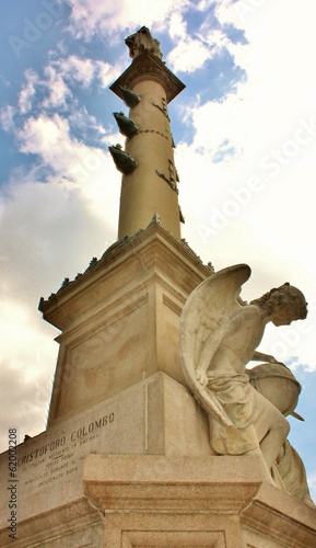 Angel statue at Columbus Circle, New York photo