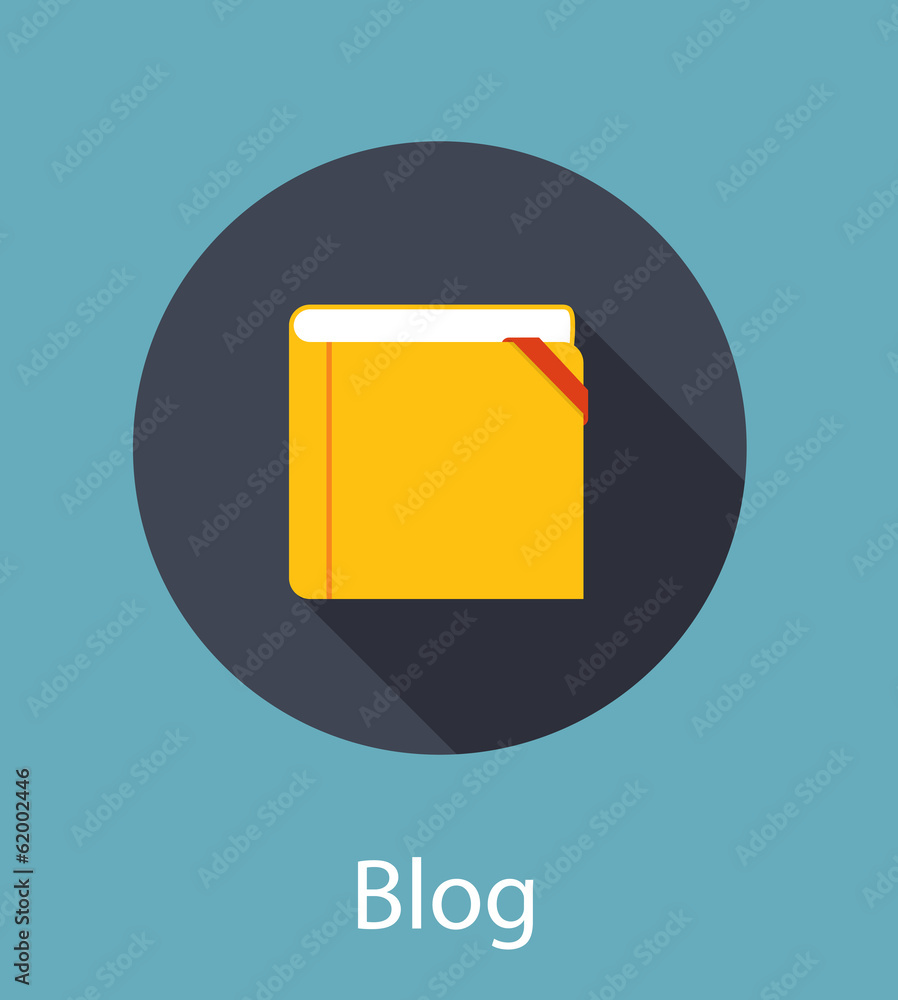 Blog Flat Concept Vector Illustration Blog Flat Concept Vector Illustration