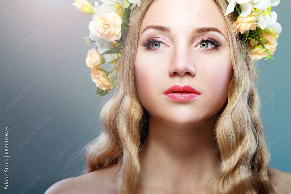 Girl With Flowers Girl With Flowers