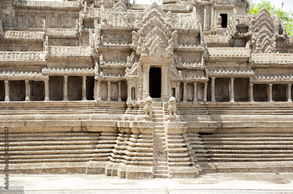 Miniature copy of Angkor Wat Temple at Wat Phra Kaeo, Temple of Miniature copy of Angkor Wat Temple at Wat Phra Kaeo, Temple of