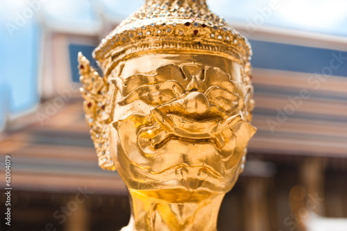 Traditional statue of Guard at Wat Phra Kaeo.Thailand © PerfectLazybones