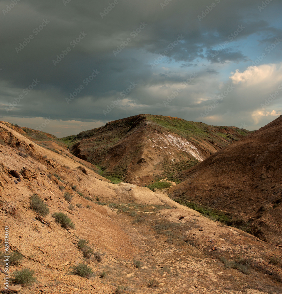 desert slopes Ustyurt plateau