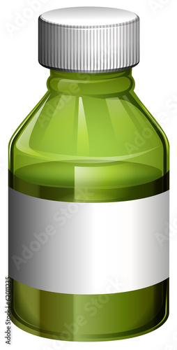 A medical bottle with cover