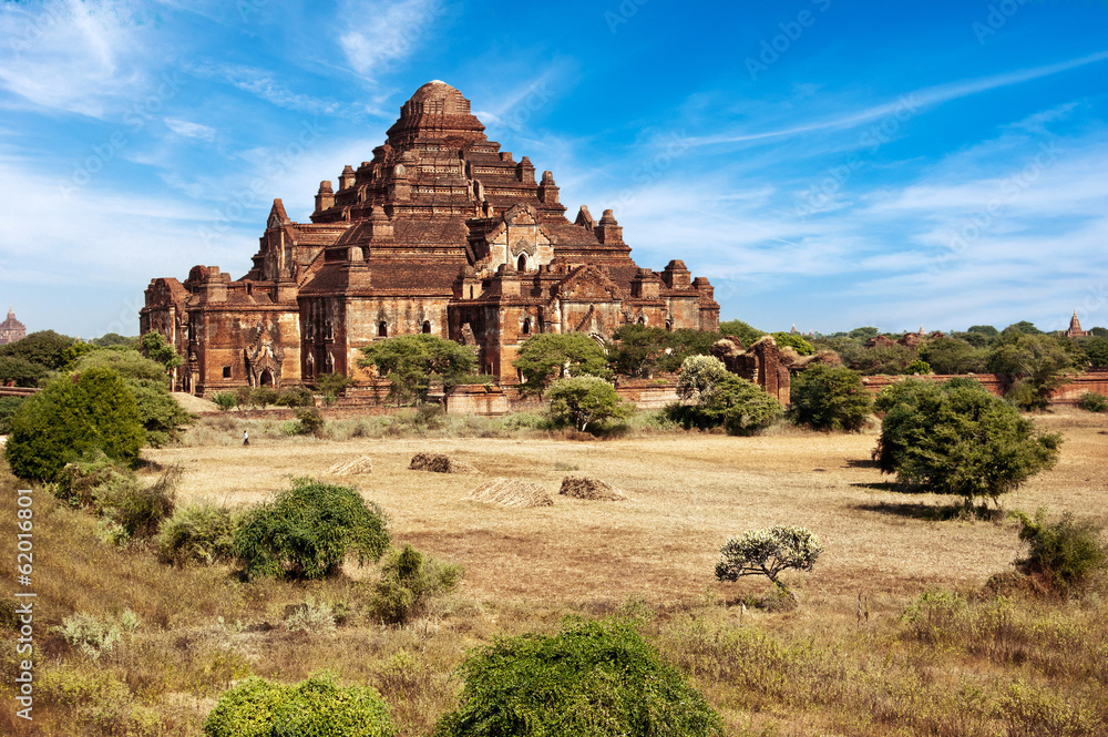 Ancient architecture of old Buddhist Temples at Bagan Kingdom, M