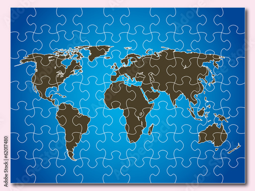 puzzle carte monde