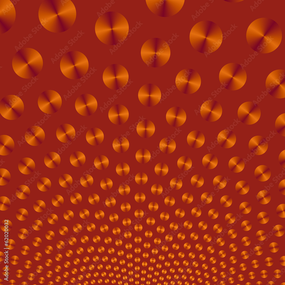 Orange Discs on Deep Orange Orange Discs on Deep Orange