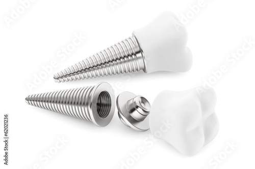 Fototapeta Naklejka Na Ścianę i Meble -  Dental concept. Tooth Implant