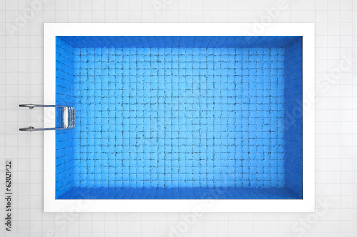 Empty Swimming Pool Top View photo