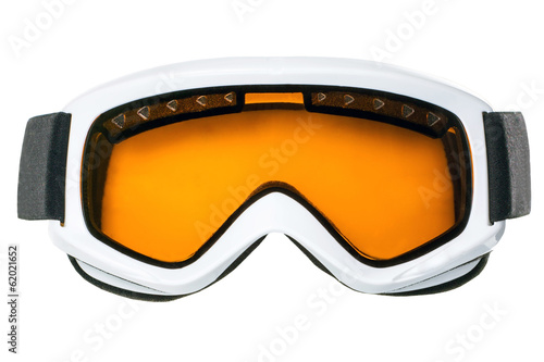 Ski goggles isolated on white background