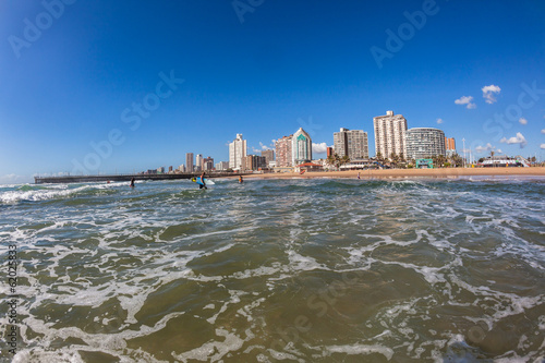 Durban North Beach sea waters shallows