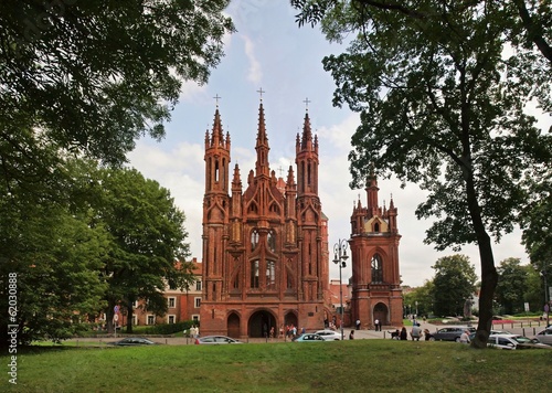 St. Anna's Church in Vilnius, Lithuania.