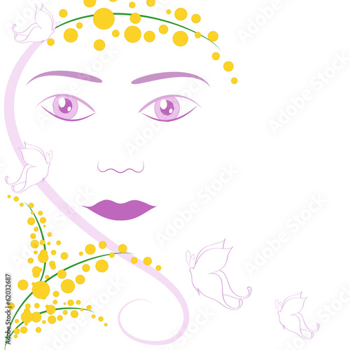 Sfondo viso di donna