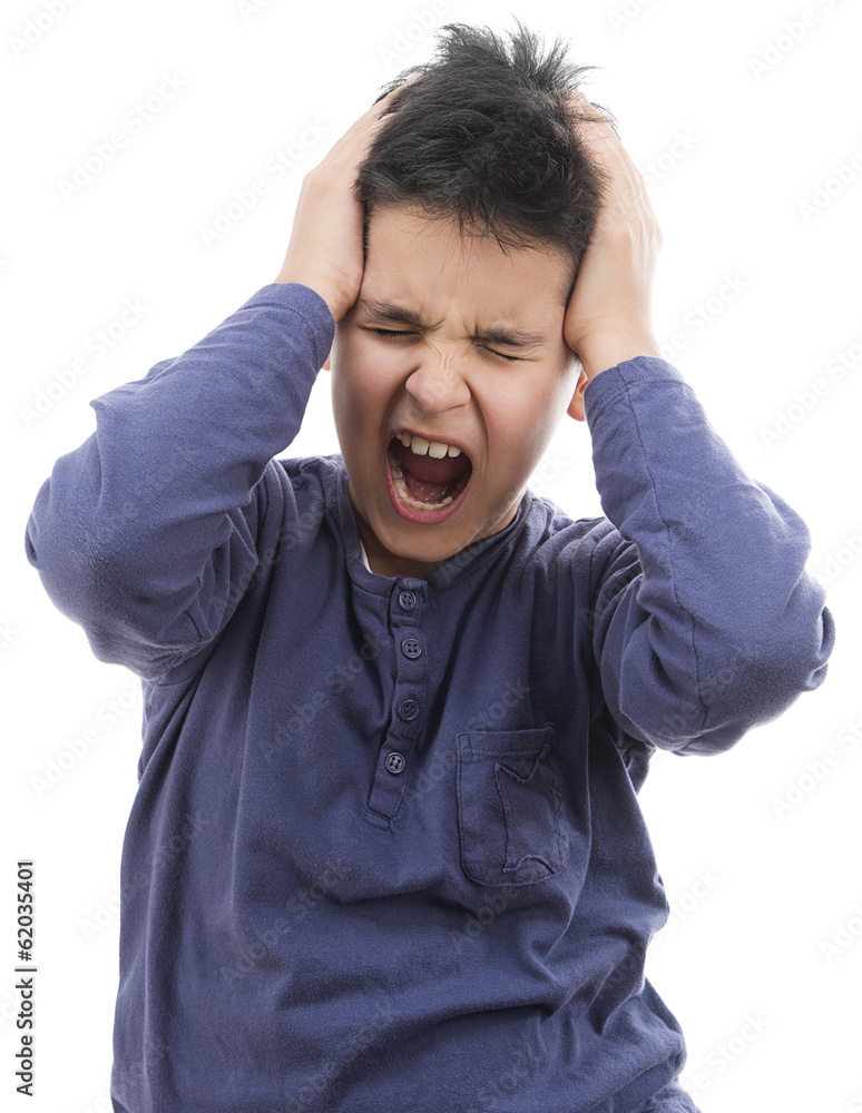 Child Suffering Headache Child Suffering Headache