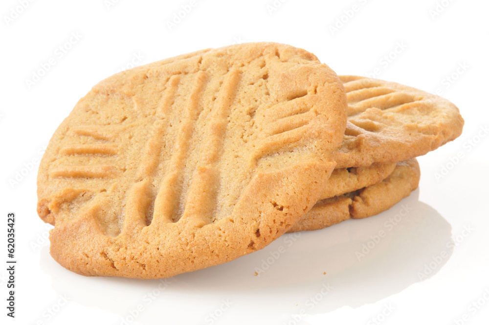 Peanut butter cookies on a white background Peanut butter cookies on a white background