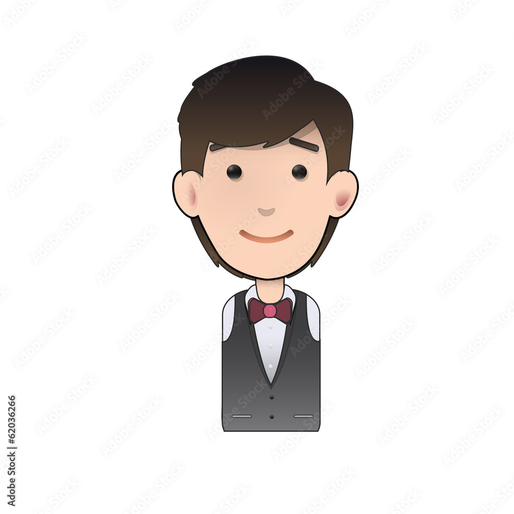 Happy man over isolated background. Vector design. Happy man over isolated background. Vector design.