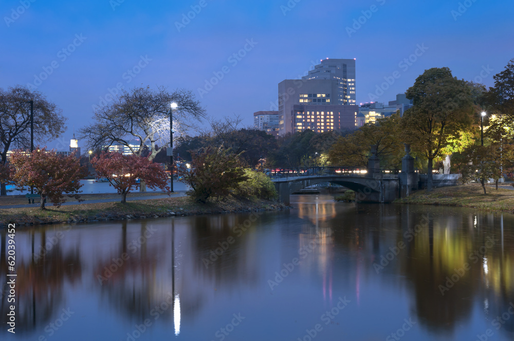 Charles river Boston on an Autumn Afternoon
