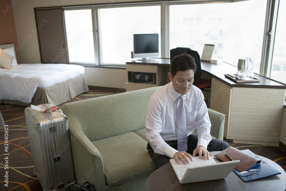 businessman typing keyboard of PC businessman typing keyboard of PC