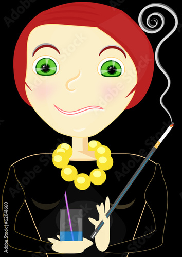 Bebiendo y  fumando