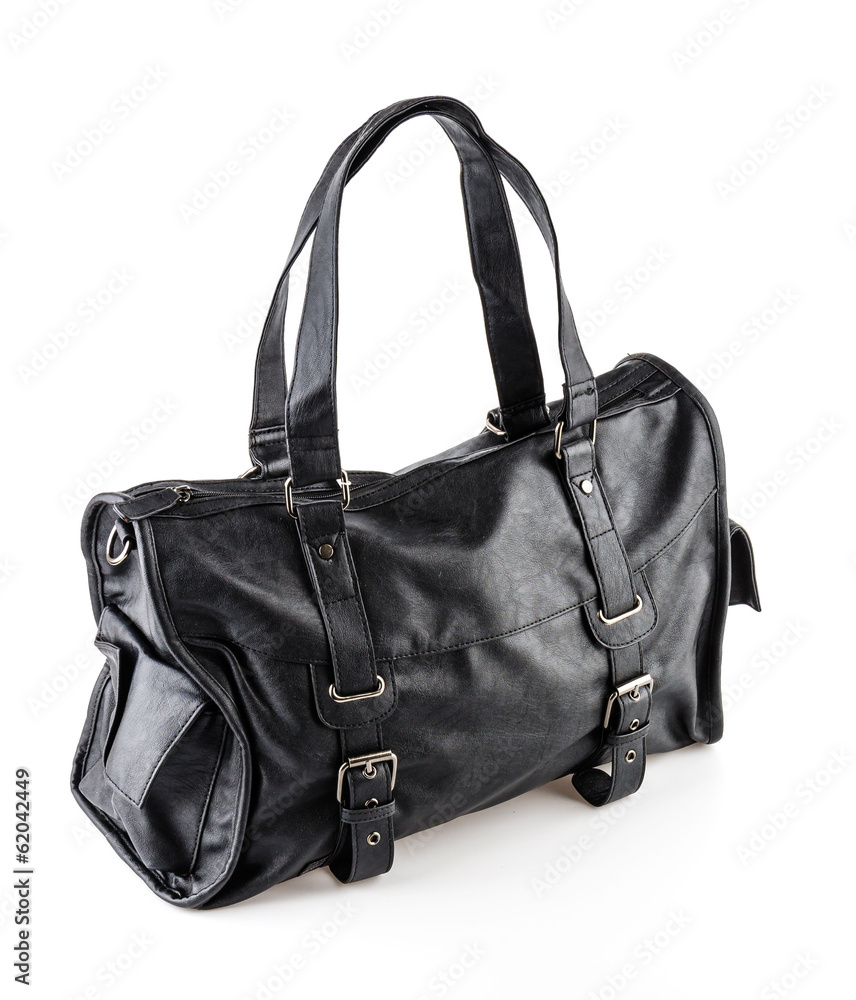 Leather bag isolated on white background Leather bag isolated on white background