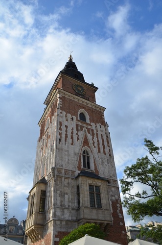 Tour de l'hôtel de ville, Krakow, Pologne