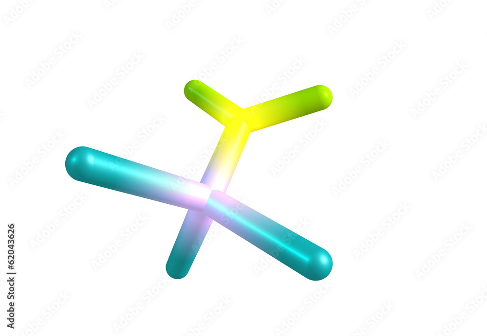 Chloropicrin molecular structure isolated on white Chloropicrin molecular structure isolated on white