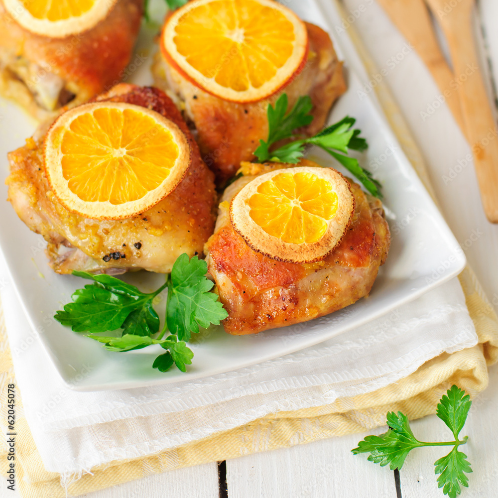 Roast Chicken with Oranges Roast Chicken with Oranges