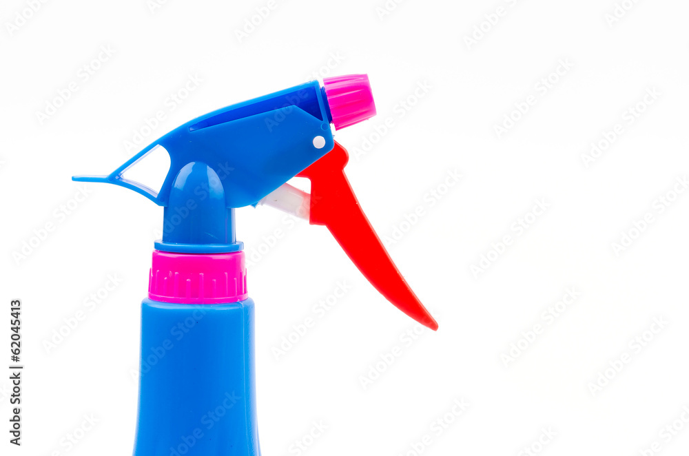 Spray bottles isolated white background Spray bottles isolated white background