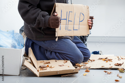 Homeless on the street