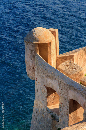 A lookout tower in the citadel at Calvi, Corsica