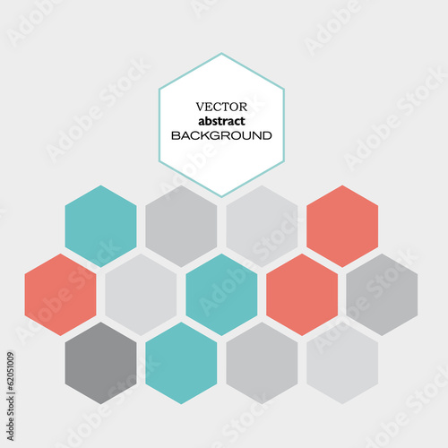 Vector hexagon background