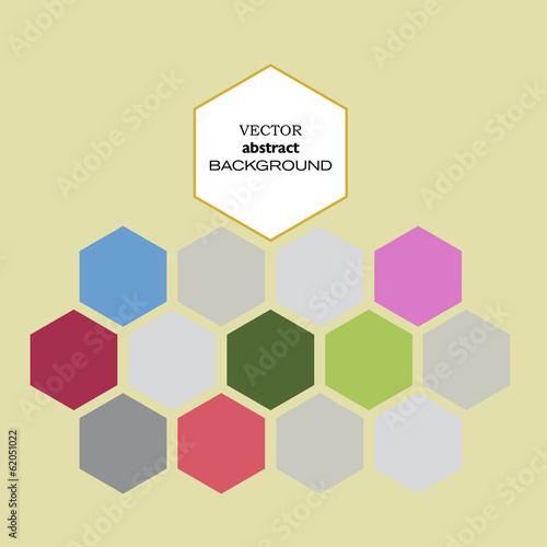 Vector hexagon background