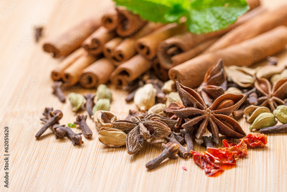 Dry multicolored spice closeup Dry multicolored spice closeup