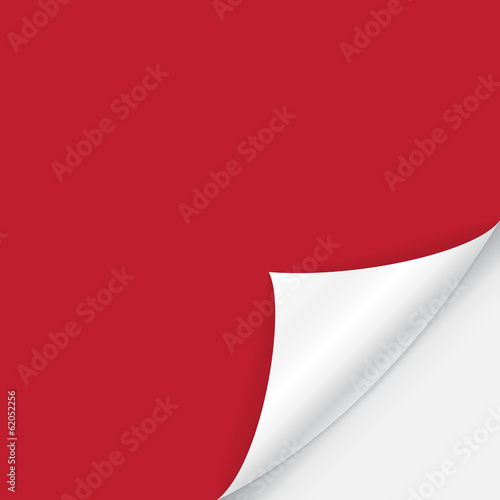 curved sheet of paper