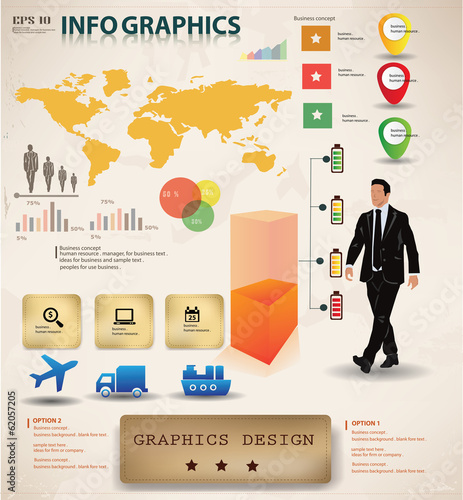 Business graphics design,info graphics