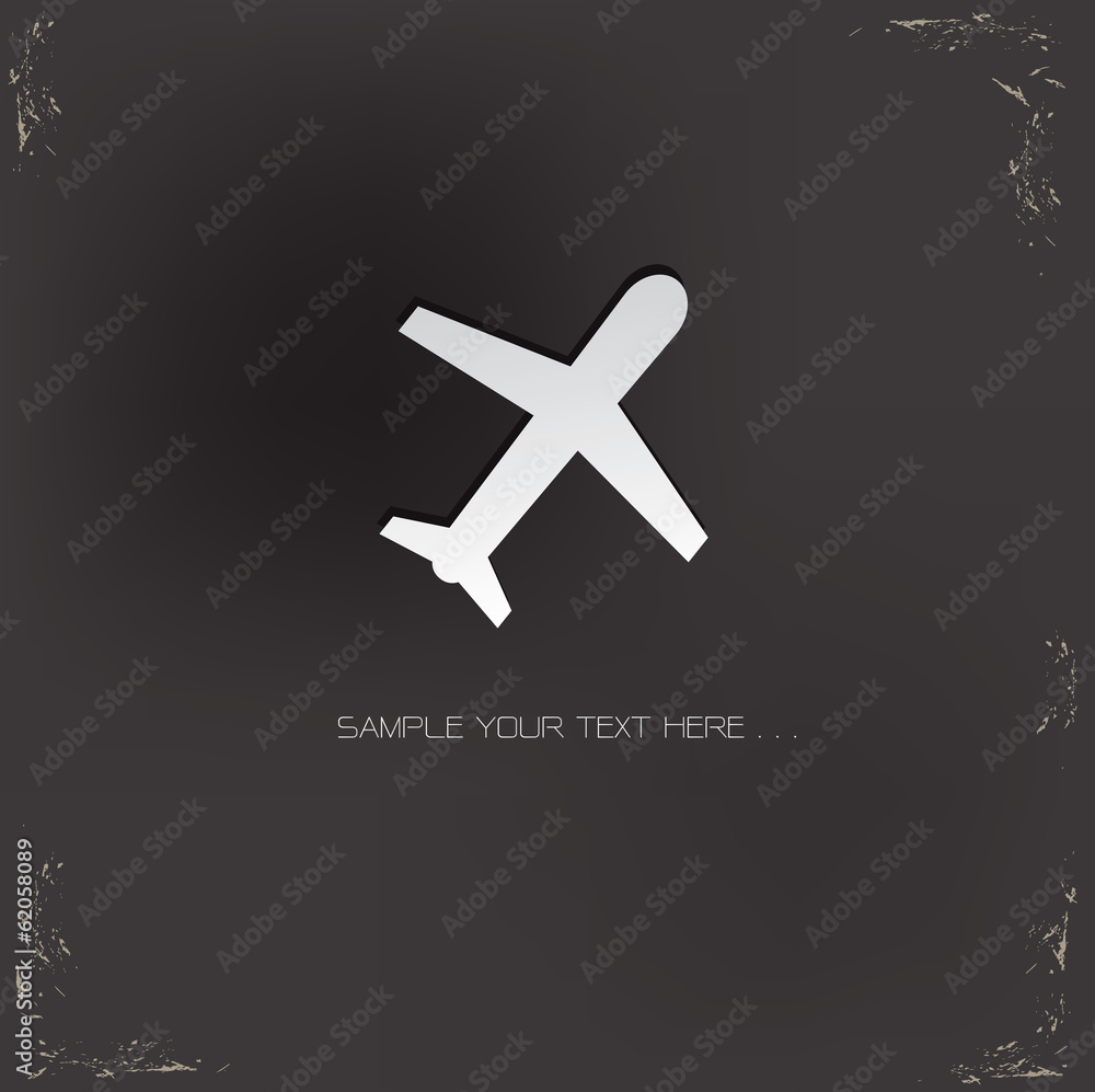 Airplane Sign,vector